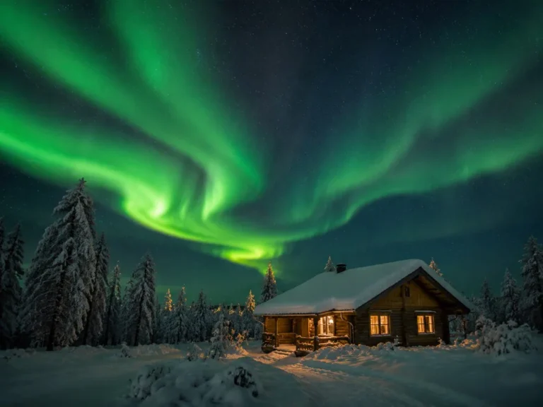 zorza polarna finlandia