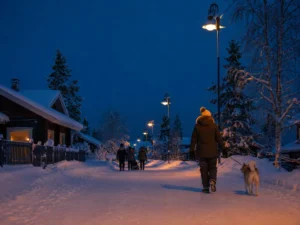 noc polarna w finlandii